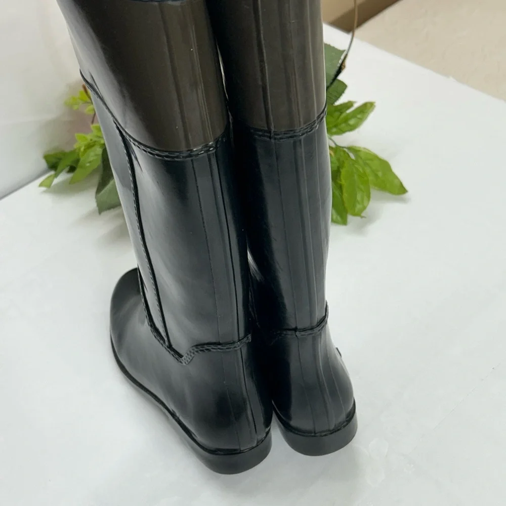 Michael Kors Sleek Black Over the Knee Boots